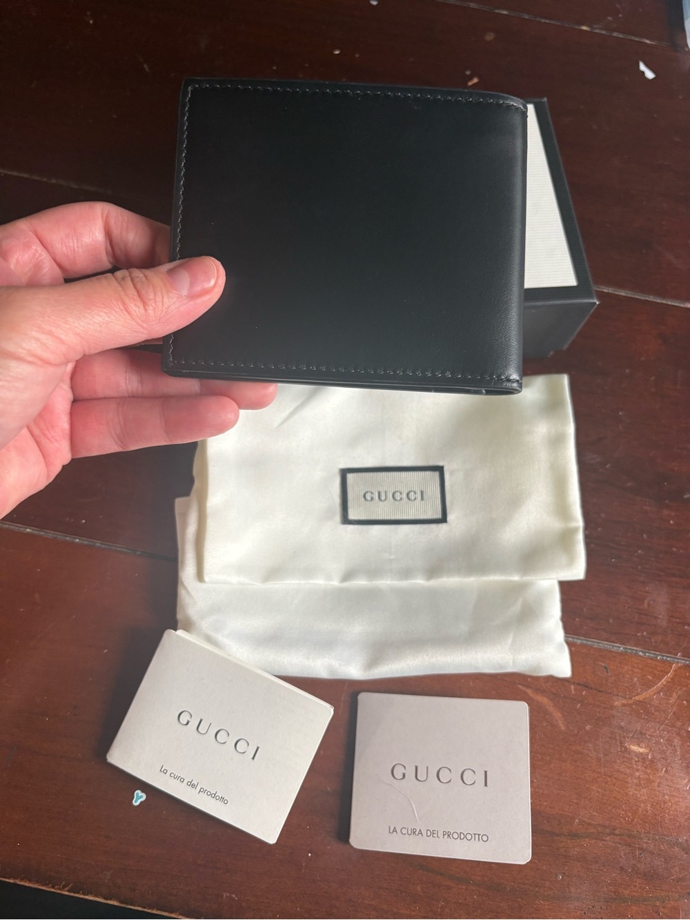Gucci Brand new full inclusion Men’s Black Leather Bi-Fold Wallet - Picture 2 of 5
